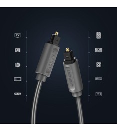 Кабель Toslink UGREEN AV122 (Toslink - Toslink) (2м) (Чорний) (70892)