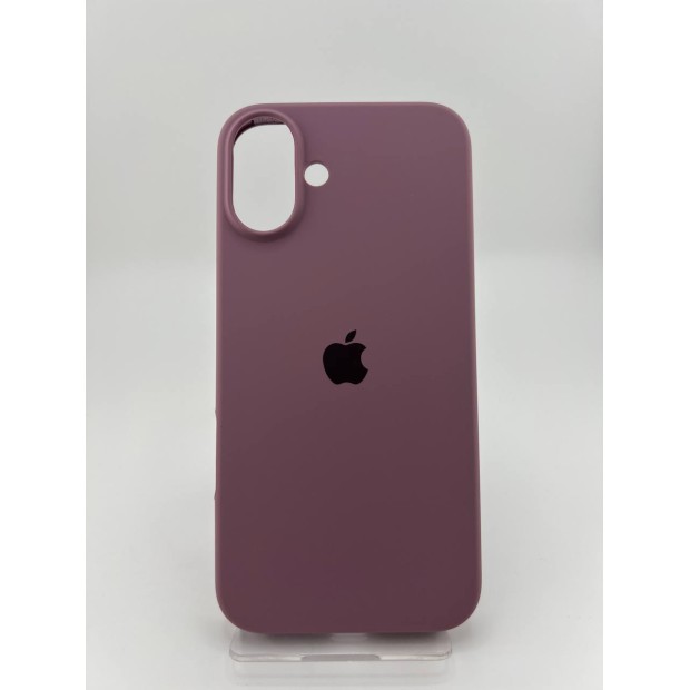 Силіконовий оригінальний чохол для Apple iPhone 16 Plus (01) Bilberry.