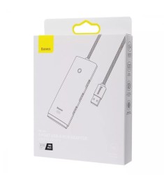 Переходник USB HUB Baseus Lite Series (USB to 4USB3.0) (1m) (Black) WKQX030101
