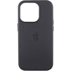 Чохол Leather Case with Magsafe для Apple iPhone 16 Pro (чорний)