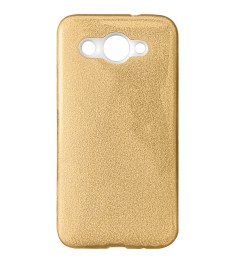 Силикон Glitter Huawei Y3 (2017) (Золотой)