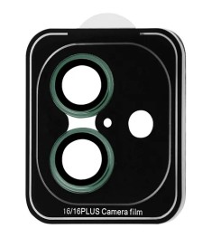 Захисне скло на камеру iLera FocusPro Lens Apple iPhone 16  /  16 Plus (Зелений)..
