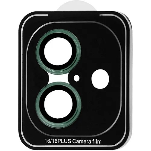 Захисне скло на камеру iLera FocusPro Lens Apple iPhone 16  /  16 Plus (Зелений)