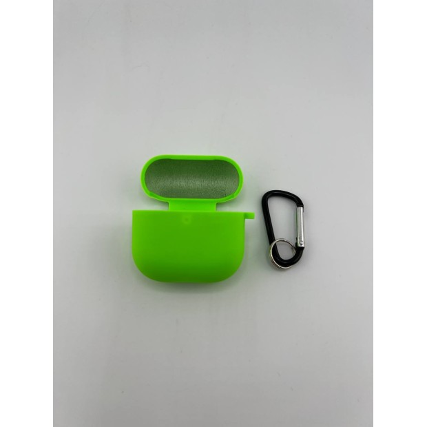 Чохол для навушників Full Silicone Case with Microfiber Apple AirPods 4 (27) Grass Green Чохол для навушників Full Silicone Case with Microfiber Apple AirPods 4 (27) Grass Green