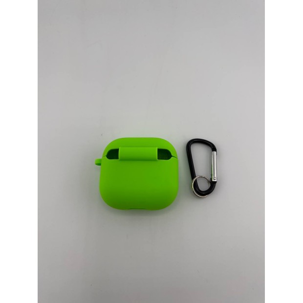 Чохол для навушників Full Silicone Case with Microfiber Apple AirPods 4 (27) Grass Green Чохол для навушників Full Silicone Case with Microfiber Apple AirPods 4 (27) Grass Green