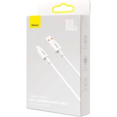 USB-кабель Baseus Superior 100W (2m) (Type-C) (Белый) CAYS001402