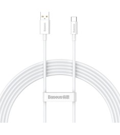 USB-кабель Baseus Superior 100W (2м) (Type-C) (Білий) CAYS001402 USB-кабель Baseus Superior 100W (2м) (Type-C) (Білий) CAYS001402