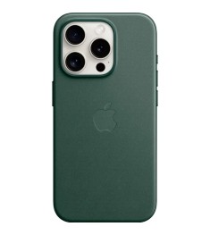 Чохол FineWoven with MagSafe Apple iPhone 15 Pro (Evergreen) (Оригінал)