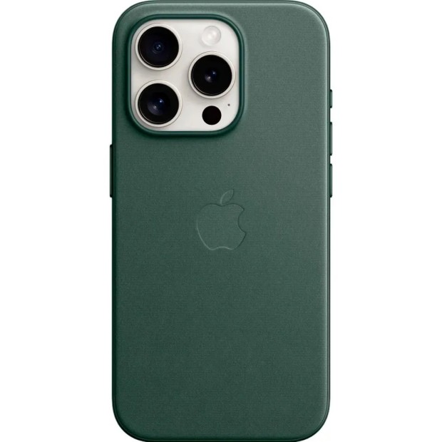 Чохол FineWoven with MagSafe Apple iPhone 15 Pro (Evergreen) (Оригінал)