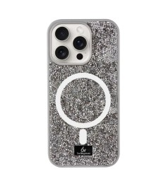 Чехол Bling World Rock Diamond MagSafe iPhone 15 Pro Max (Grey)