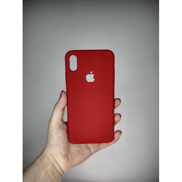 Силіконовий оригінальний чохол Apple для iPhone XS Max (Паприка)