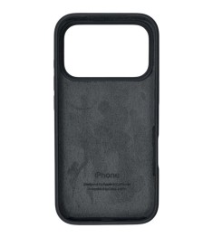 Силіконовий чохол оригінальний круглий для Apple iPhone 17 Pro (19) темно-сірий