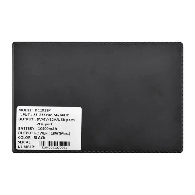 Источник бесперебойного питания для роутера DC1018P 12V / 9V/ 5V 10000 mAh (Чёрный) Источник бесперебойного питания для роутера DC1018P 12V / 9V/ 5V 10000 mAh (Чёрный), Харьков, Киев, Украинга