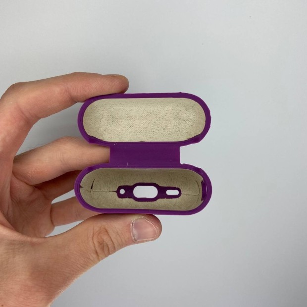 Чохол для навушників Full Silicone Case with Microfiber Apple AirPods Pro 2 (02) Ultra Violet
