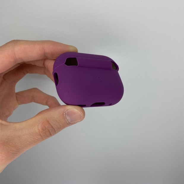 Чохол для навушників Full Silicone Case with Microfiber Apple AirPods Pro 2 (02) Ultra Violet