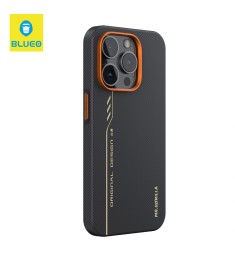 Blueo повністю обгорнутий чохол з араміду з MagSafe для Apple iPhone 16 Pro (Чор..