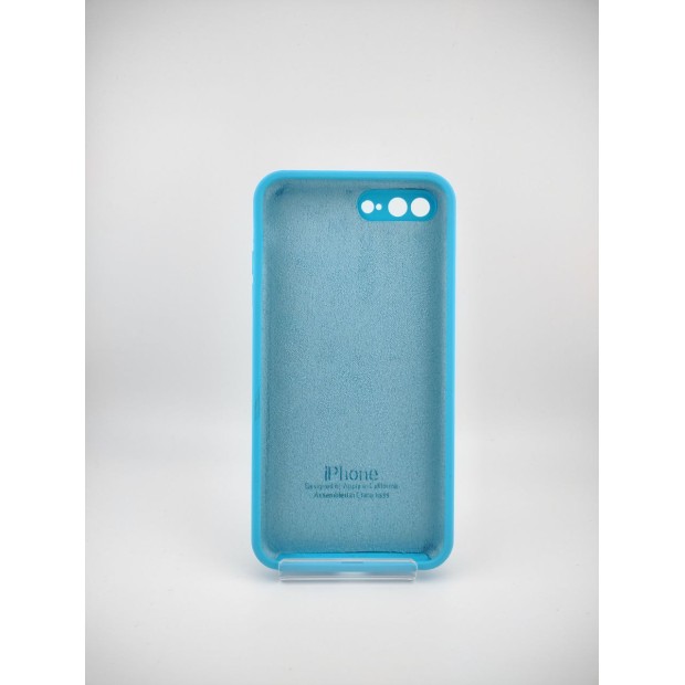 Силіконовий оригінальний чохол Square RoundCam для Apple iPhone 7 Plus  /  8 Plus (20) синій.