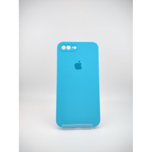 Силіконовий оригінальний чохол Square RoundCam для Apple iPhone 7 Plus  /  8 Plus (20) синій.