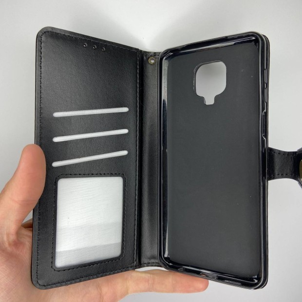 Leather Book Gallant Case for Xiaomi Redmi Note 9s  /  Note 9 Pro  /  Note 9 Pro Max (Black)