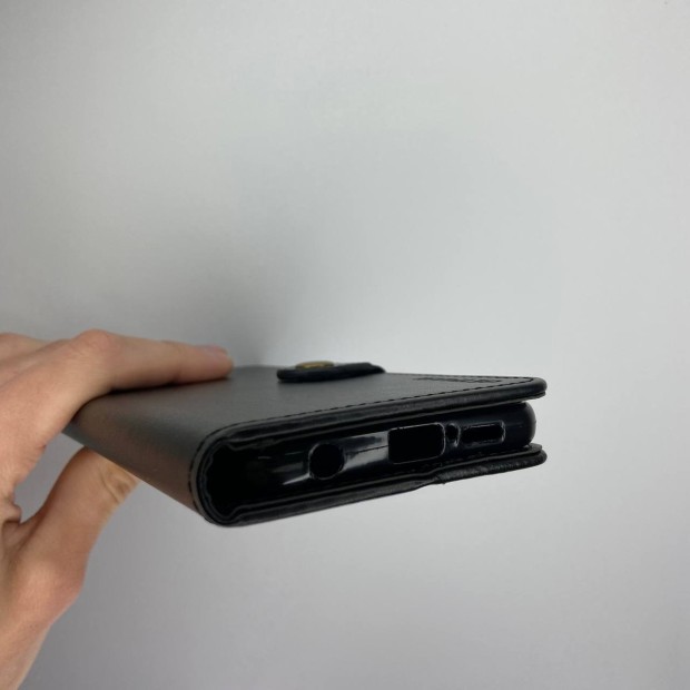 Leather Book Gallant Case for Xiaomi Redmi Note 9s  /  Note 9 Pro  /  Note 9 Pro Max (Black)