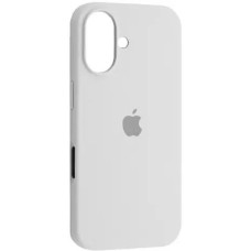 Силіконовий оригінальний круглий чохол для Apple iPhone 16 (06) білий.