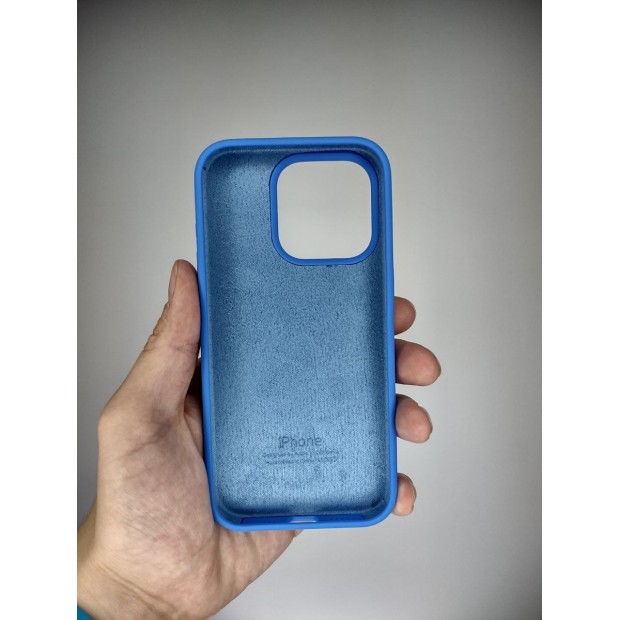 Силіконовий оригінальний чохол для Apple iPhone 15 Pro (12) Королівський Синій