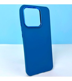 Накладка Metal Camera Samsung Galaxy A22  /  M22  /  M32 (Темно-синій)