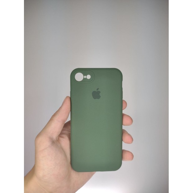 Силіконовий чохол Original RoundCam для Apple iPhone 7  /  8  /  SE (лісовий зелений)