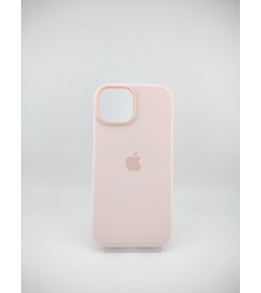 Силіконовий чохол з MagSafe для Apple iPhone 15 (світло-рожевий)