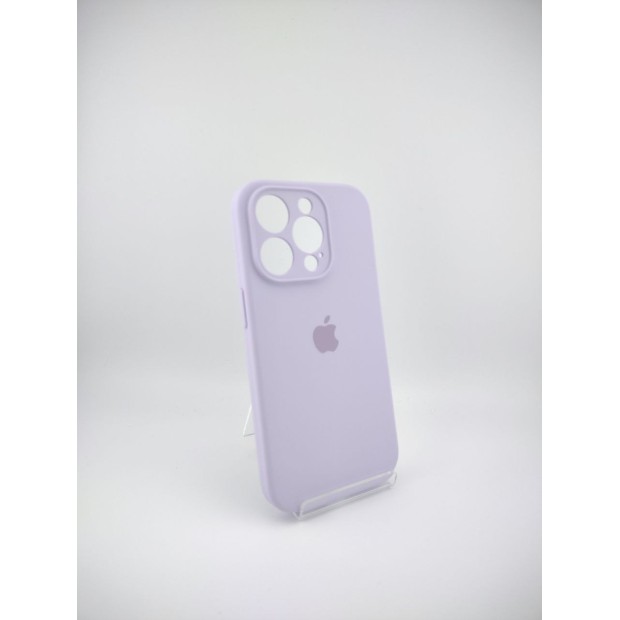 Силіконовий оригінальний чохол RoundCam для Apple iPhone 14 Pro (71) Light Glycine