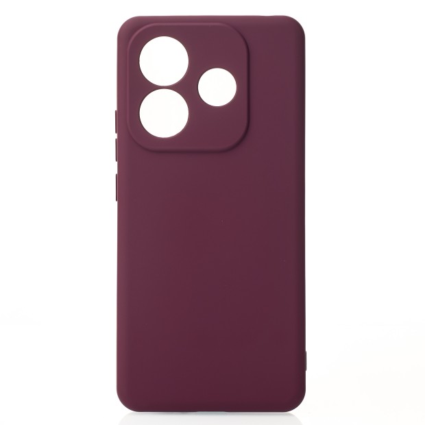 Силикон Original Xiaomi Redmi Note 14 4G (A) (ShutCam) (Бордовый)