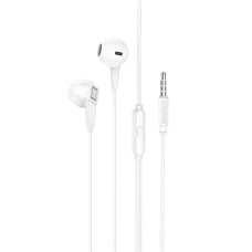 Білі дротові навушники-гарнітура Borofone BM68-вкладиші