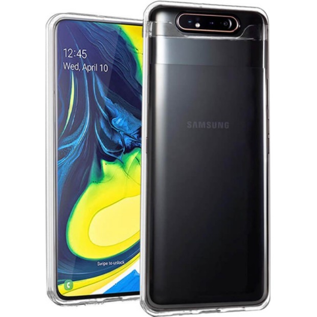 Силіконовий чохол Samsung Galaxy A80 (2019) (прозорий) Силіконовий чохол Samsung Galaxy A80 (2019) (прозорий)