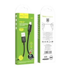 USB-кабель Hoco X89 PD 2.4A (1м) (Lightning) (Чорний)