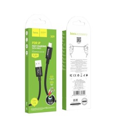 USB-кабель Hoco X89 PD 2.4A (1м) (Lightning) (Чорний)