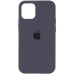 Силикон Original Round Case Apple iPhone 12 / 12 Pro (19) Dark Grey