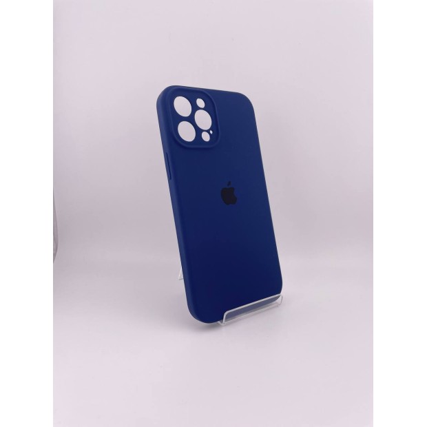 Силіконовий оригінальний круглий чохол для Apple iPhone 12 Pro Max (32) у кольорі Deep Navy.