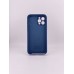 Силіконовий оригінальний круглий чохол для Apple iPhone 12 Pro Max (32) у кольорі Deep Navy.