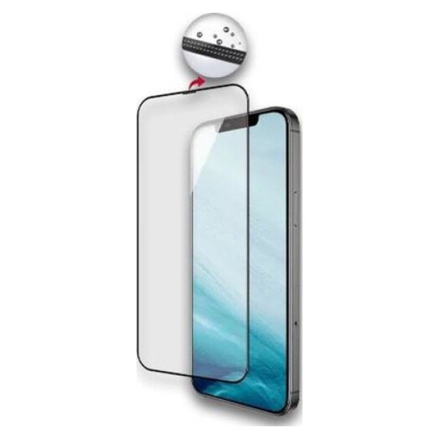 Защитное стекло iLera DeLuxe Original Apple iPhone 14 Pro Max (Black) iLFCDL14PrMx