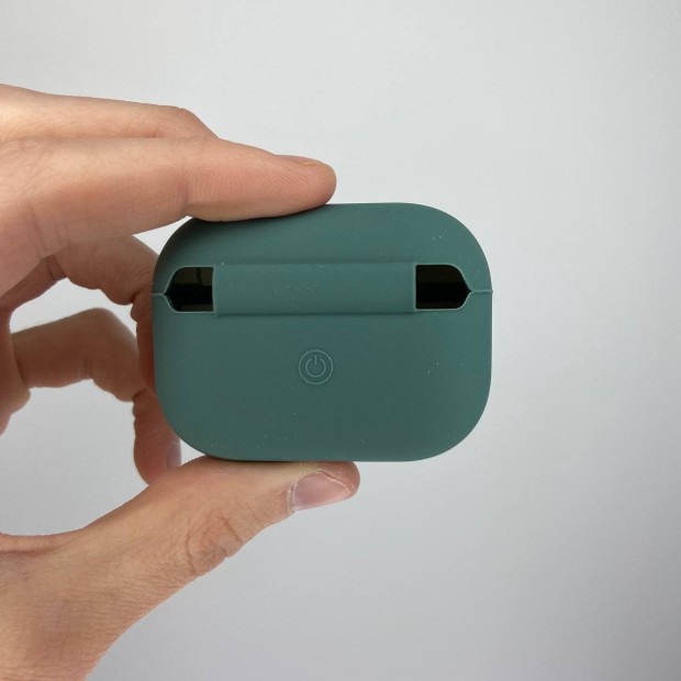 Чохол для навушників Full Silicone Case with Microfiber Apple AirPods Pro (Pine Green)