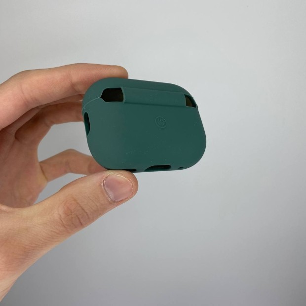 Чохол для навушників Full Silicone Case with Microfiber Apple AirPods Pro (Pine Green)