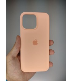 Силіконовий оригінальний чохол Apple iPhone 15 Pro Max (59) Grapefruit
