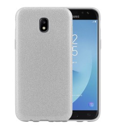 Сріблястий силіконовий чохол з глітером для Samsung Galaxy J5 (2017) J530
