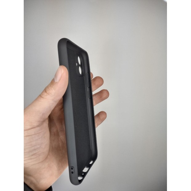 Силіконовий оригінальний чохол для Samsung Galaxy A04E (2022) (ShutCam) (Чорний)