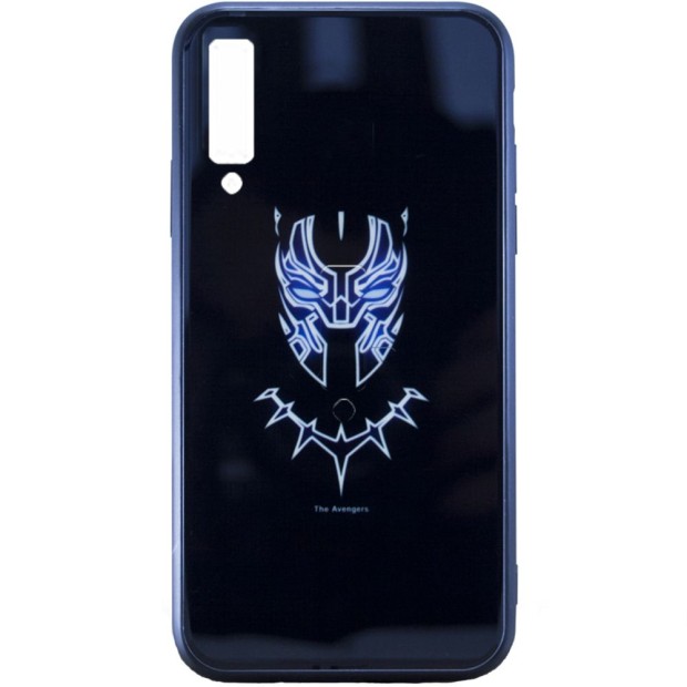 Накладка Luminous Glass Case Samsung A7 (2018) A750 (Black Panther)