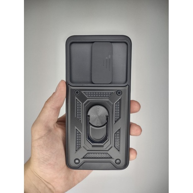 Чохол-бронь Ring Serge Armor Case для Xiaomi Redmi Note 8 Pro (ShutCam) (Чорний)