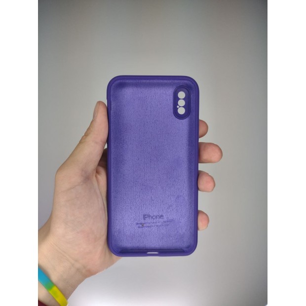 Силіконовий Чохол Original RoundCam для Apple iPhone X  /  XS (Аметистовий)