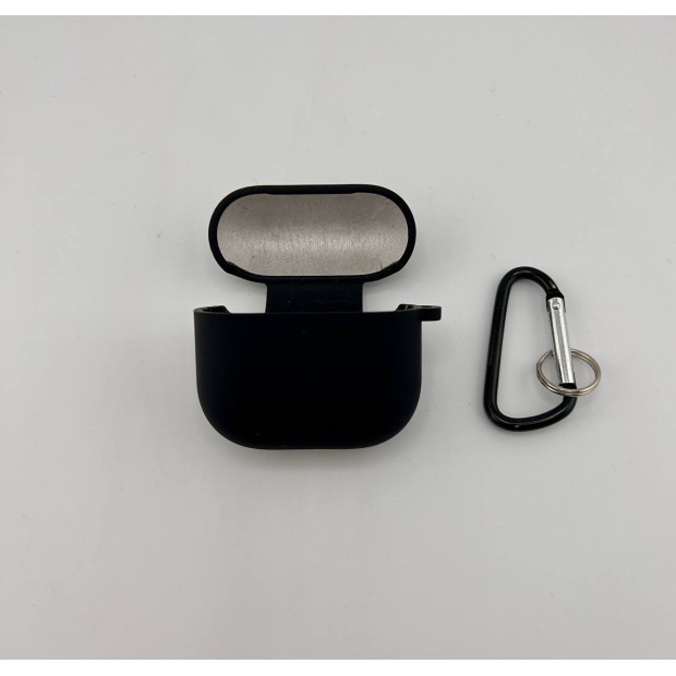 Чохол для навушників Full Silicone Case with Microfiber Apple AirPods 4 (07) Чорний