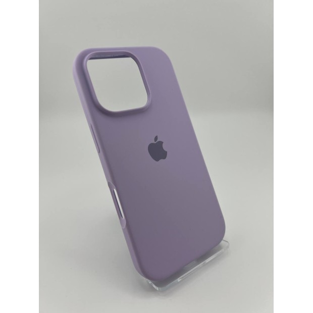 Силіконовий оригінальний чохол для Apple iPhone 16 Pro (71) у кольорі Легка Гліцинія.