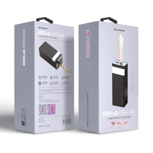 PowerBank ArmorStandart EnergyCore ASB40 PD22.5W 40000mAh (Black) (ARM80295)